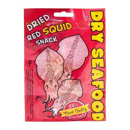 Dried red squid snack, 20 g