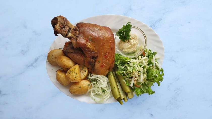 Boiled Pig's Karka With Horseradish