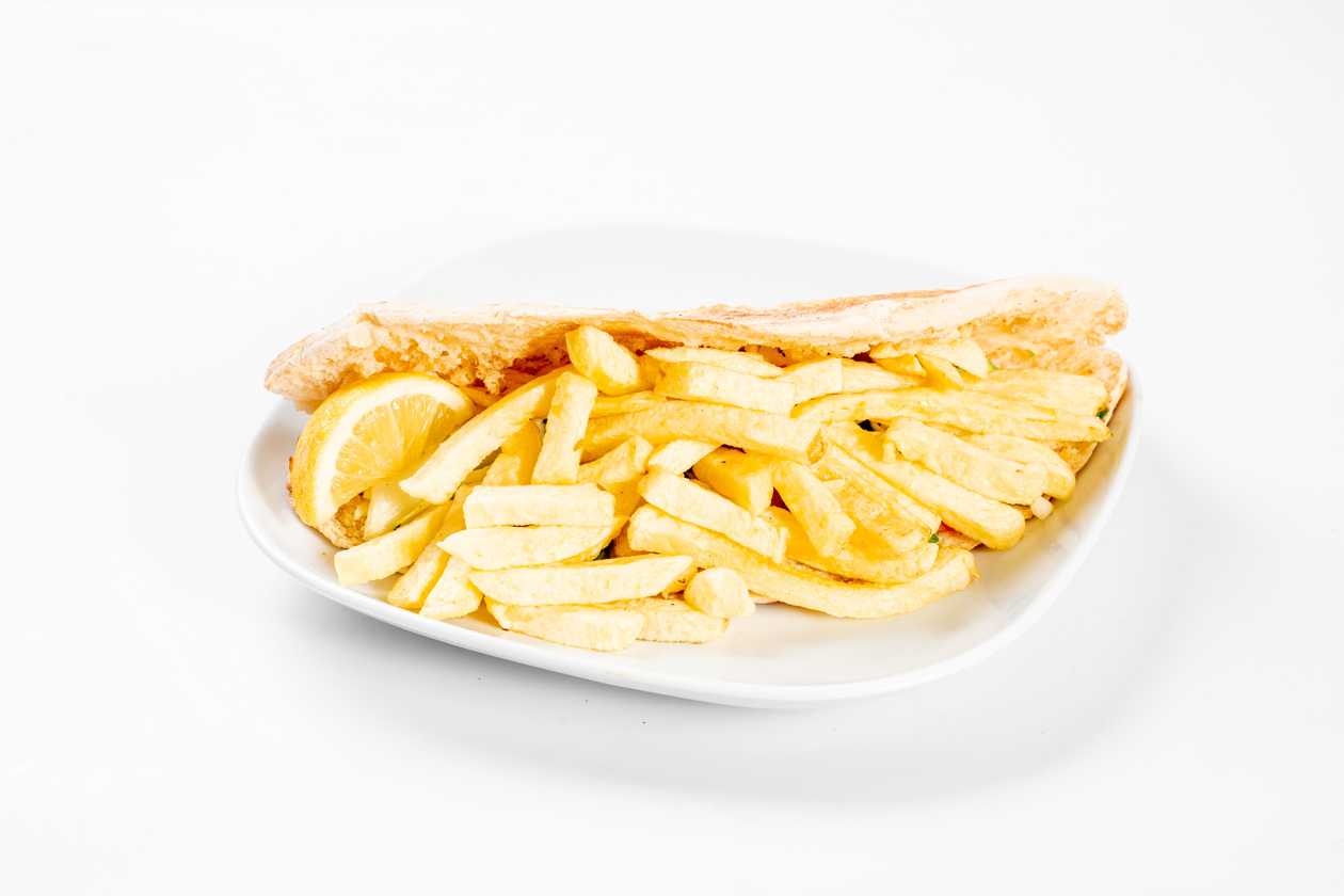 Fries in Cypriot Pita
