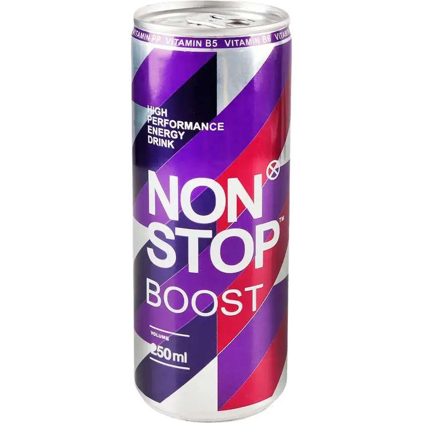 Non Stop Boost Energy Drink with Pineapple Flavor