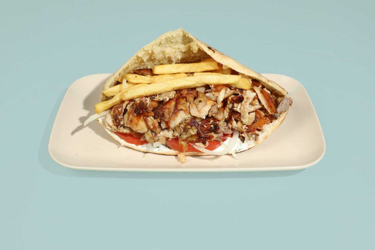 Chicken Gyros Cypriot Pita