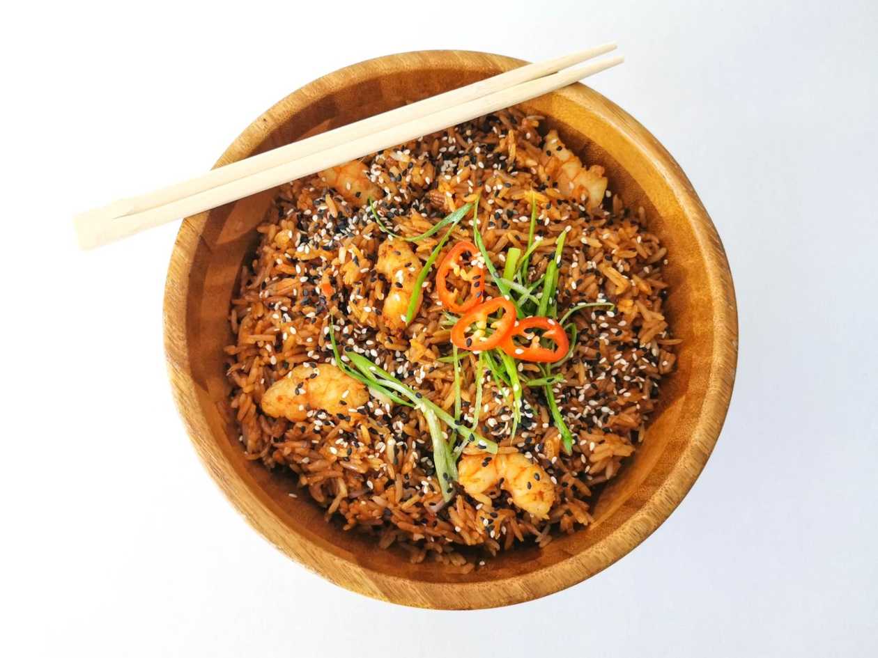 Fried Shrimp Rice with Caju