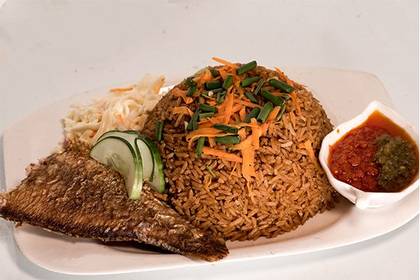 Jollof & Fried Fish