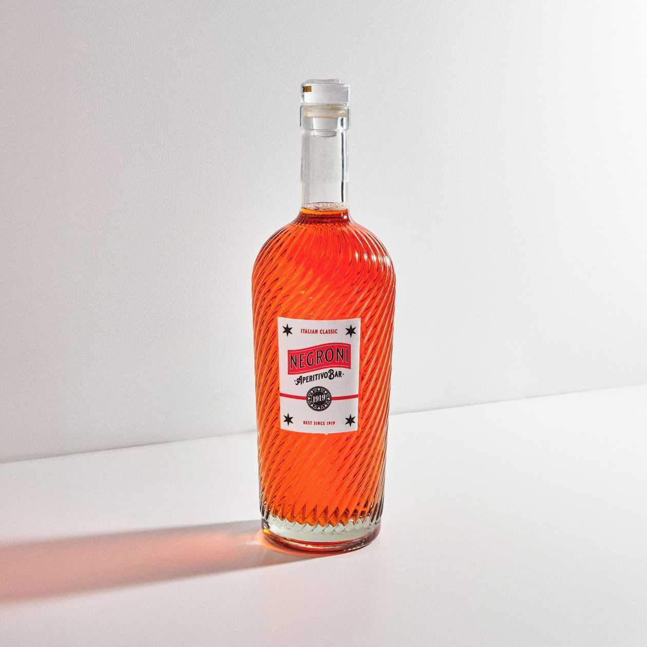Venetian Spritz cocktails in bottle