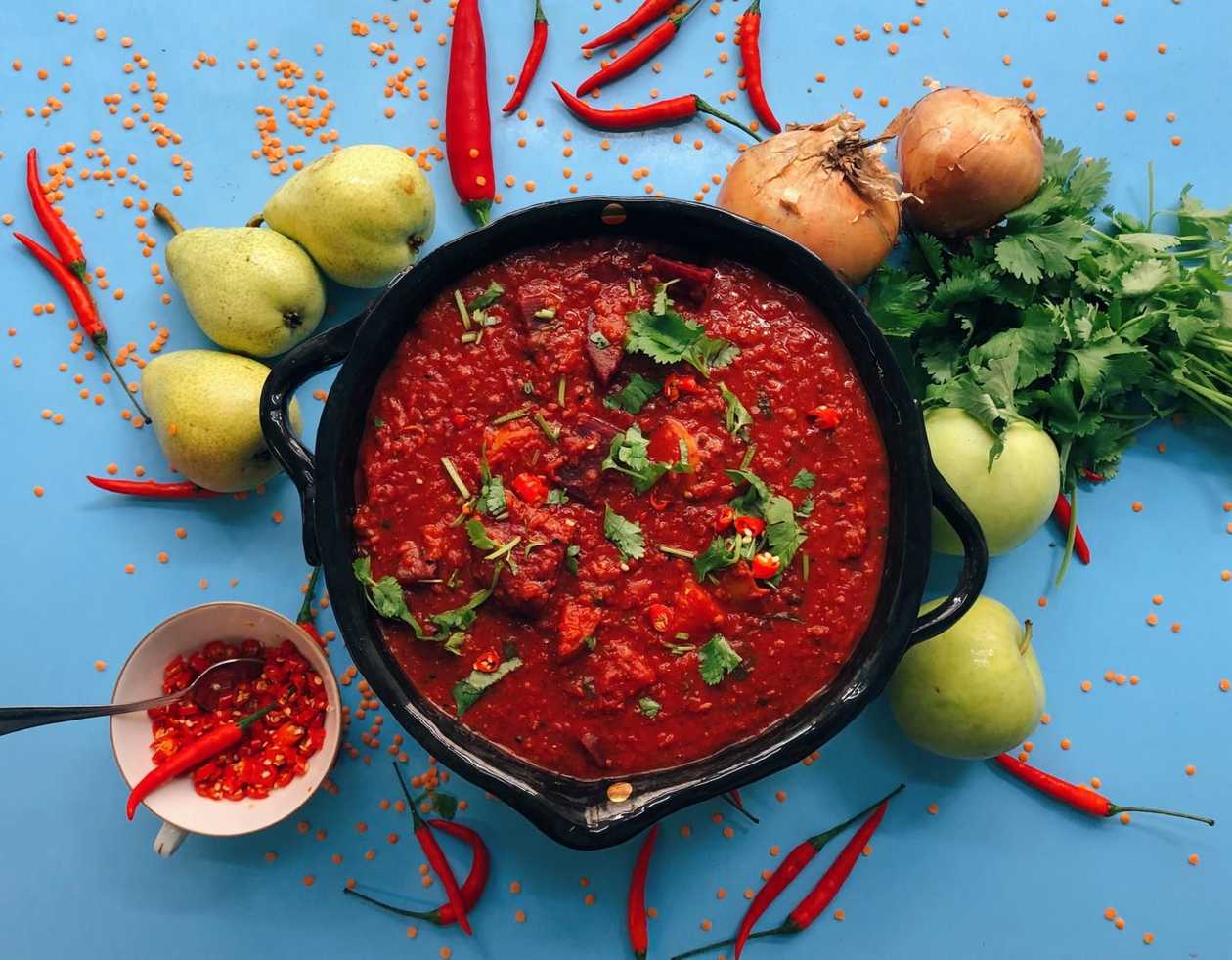 Indický VEGAN Dhal z červenej šošovice s cviklou /A10/