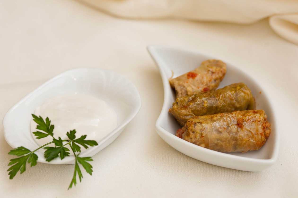 Sarmale with Rice and Mushrooms
