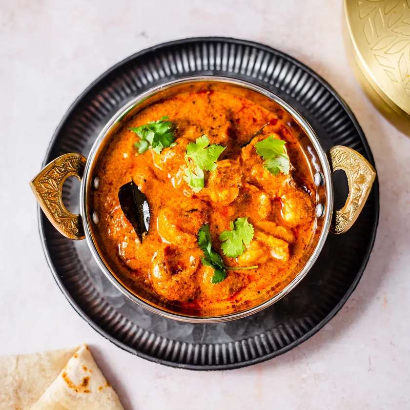 Curry krewetki