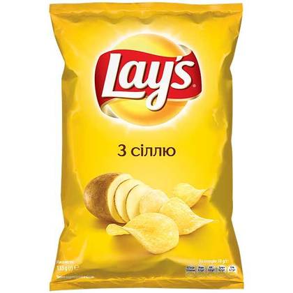 Lays chips with salt, large pack 120g