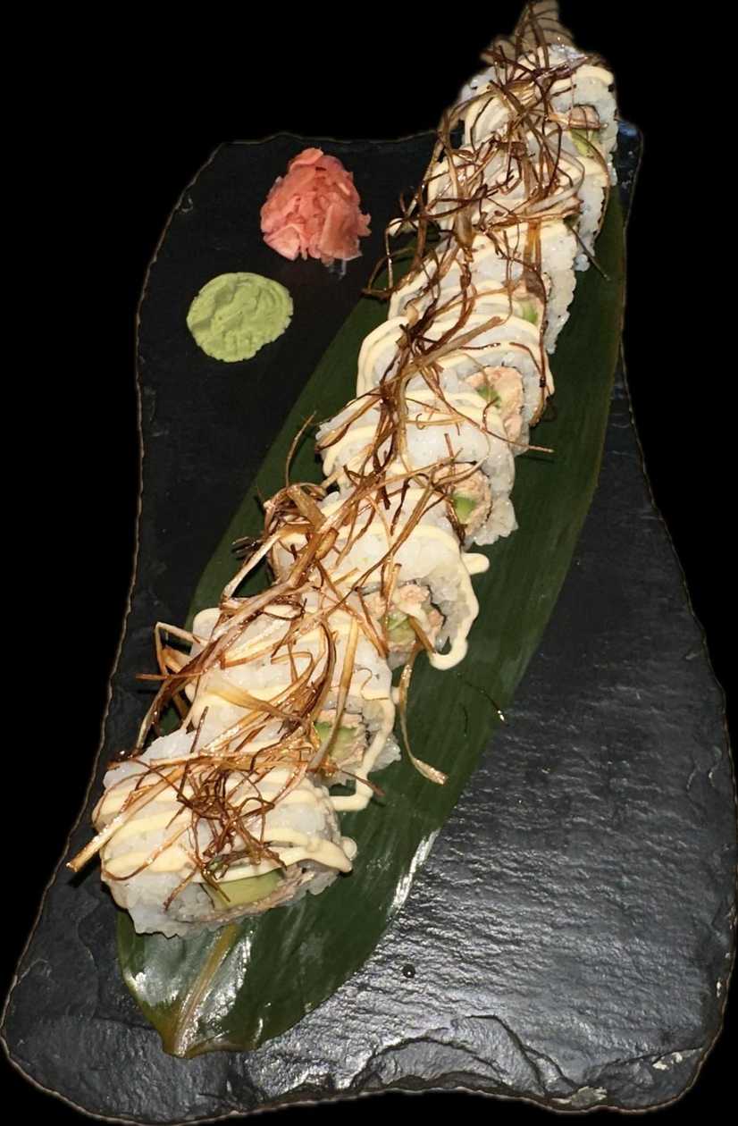 Uramaki spicy grill salmon
