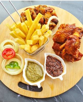 Yam Chips with Turkey