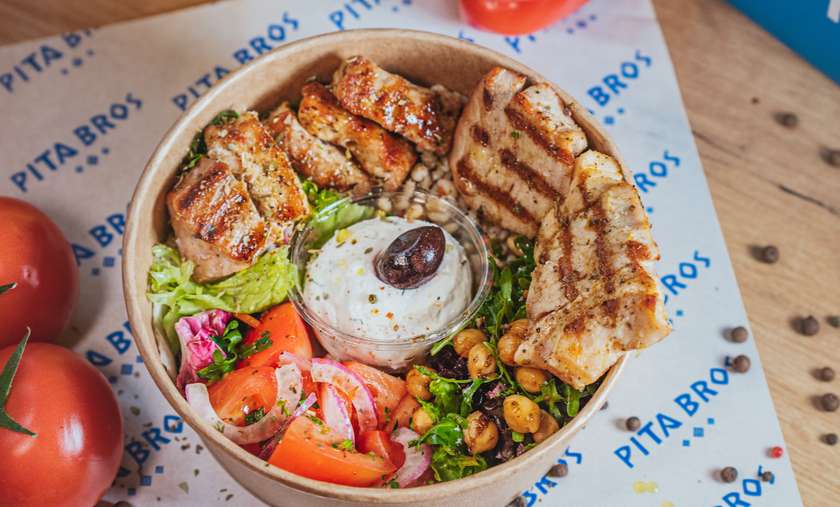 Bowl Souvlaki XL. Kurczak.