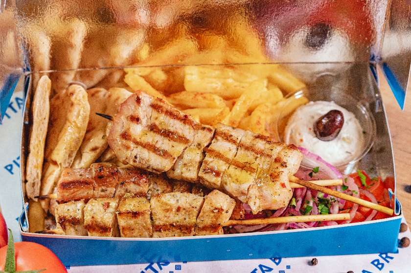 Box Souvlaki XL. Wieprzowina