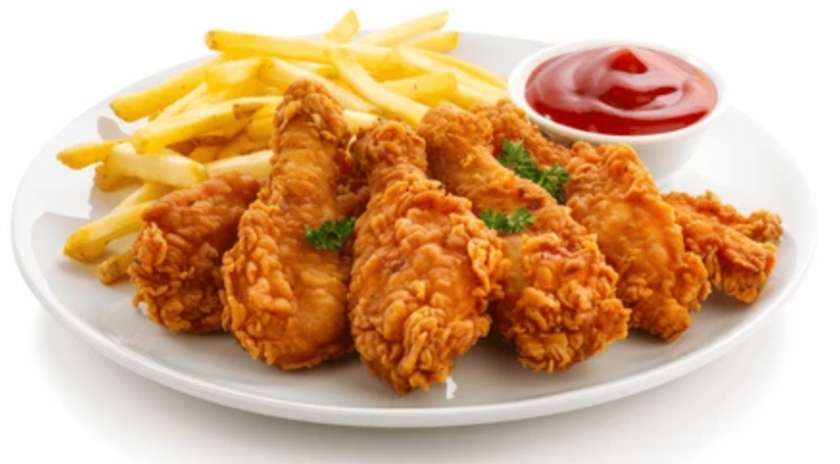 Full Chicken, Chips, and Soda