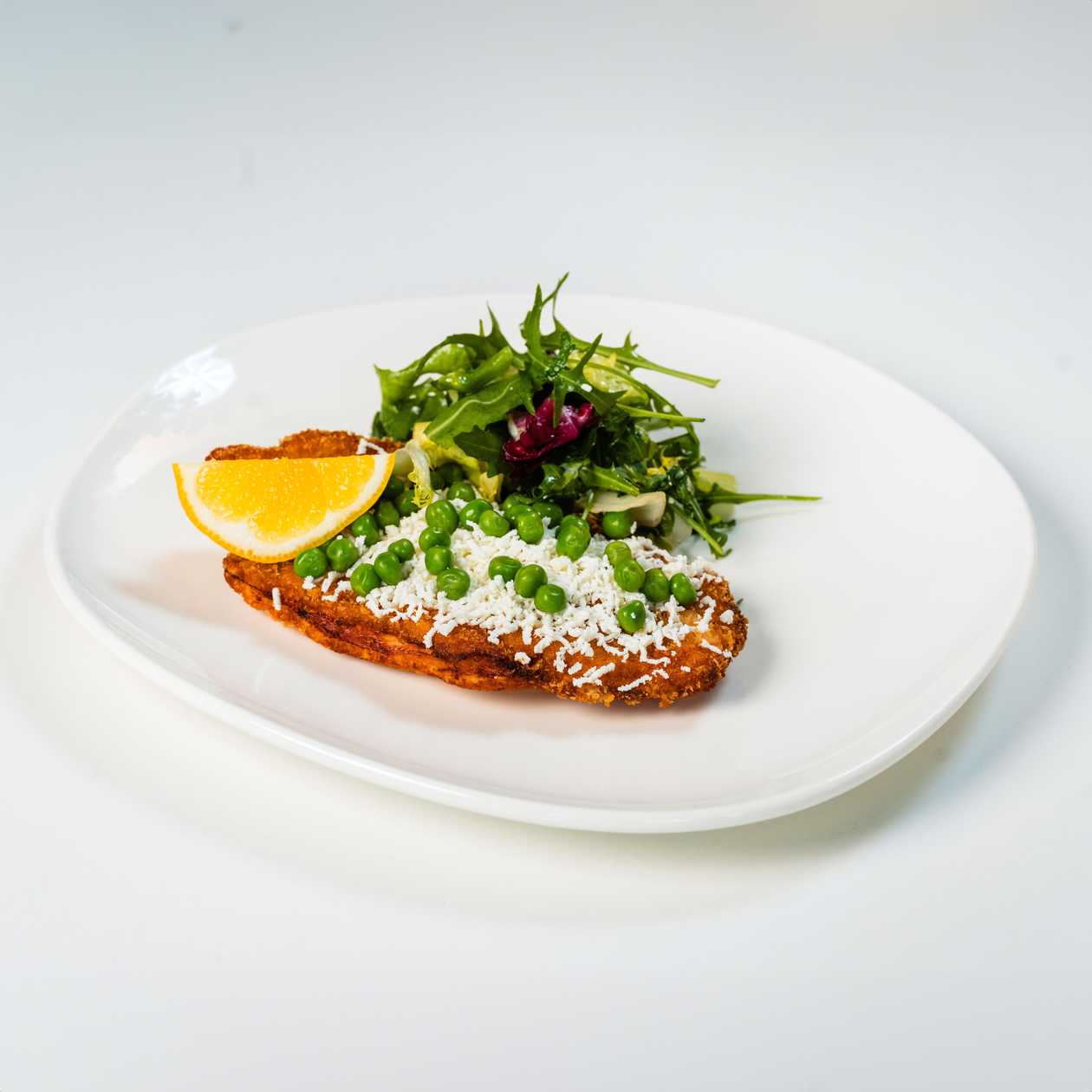 Porc Schnitzel and Cheese