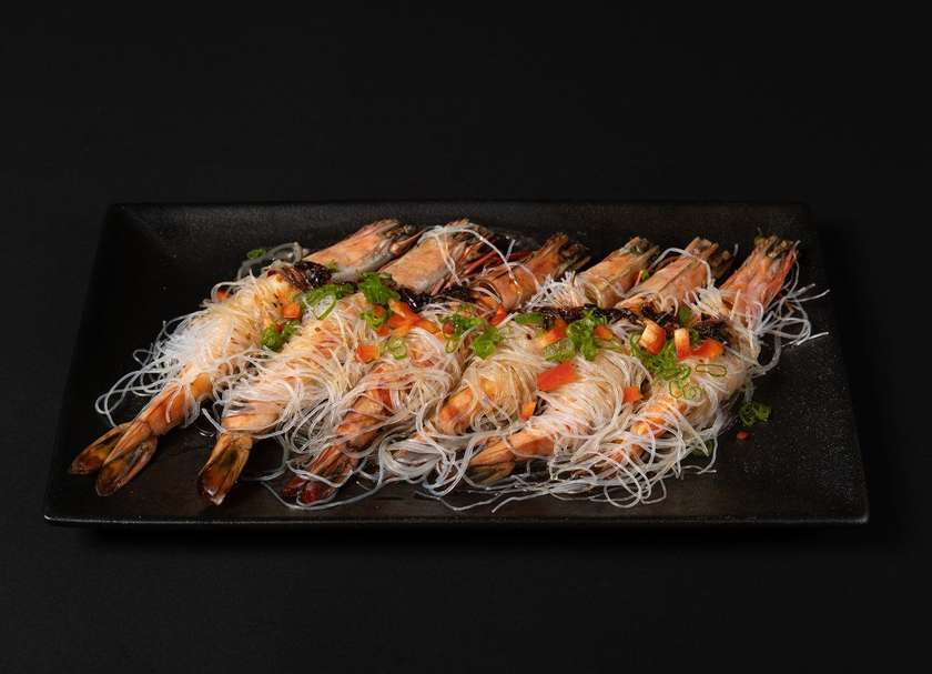 Steamed Prawns With Vermicelli