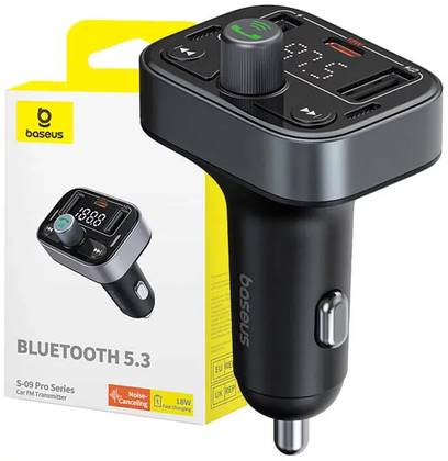 Baseus S-09 Pro Series Car FM Transmitter Cluster Black
