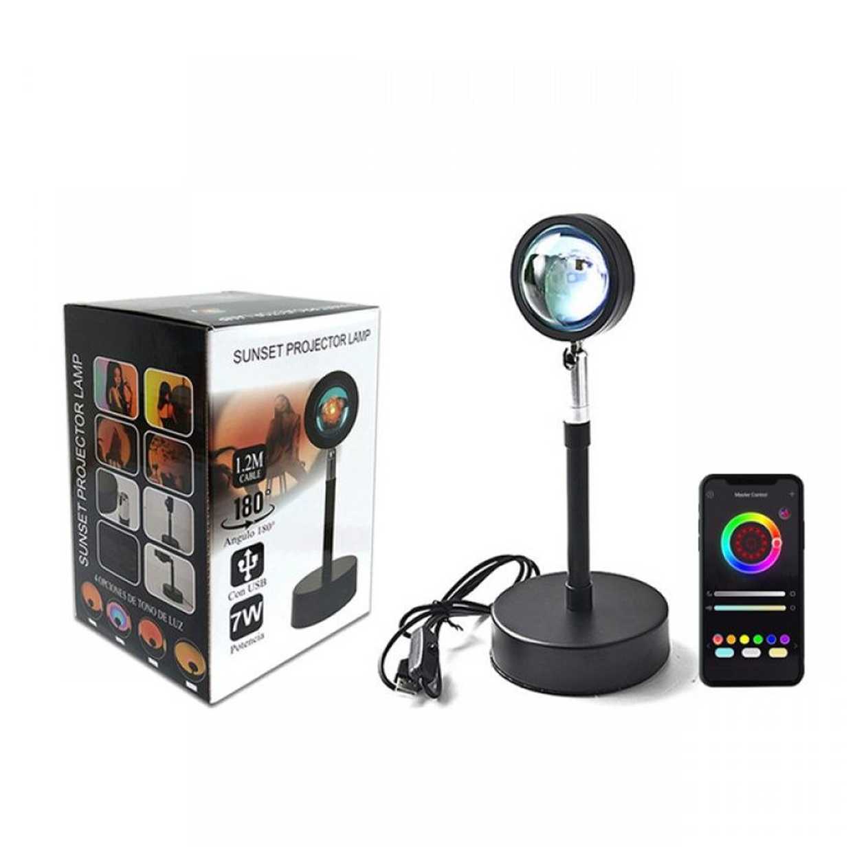 Lighting RGB Sunset lamp with remote control