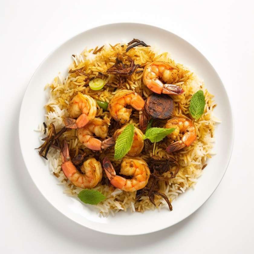 Krevety Biryani