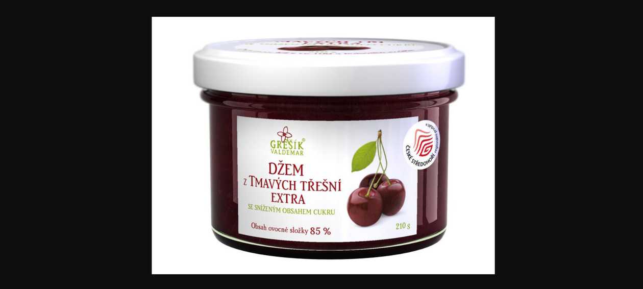 Jahodový džem extra Se sníženým obsahem cukru
