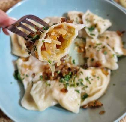 Pierogi Ukraińskie z Kapustą