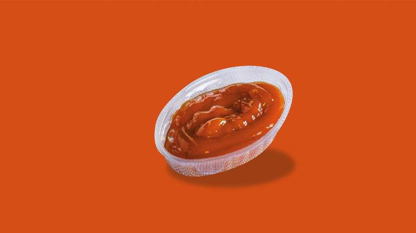 Curry ketchup 50 ml ( z opakowaniem plastikowym)