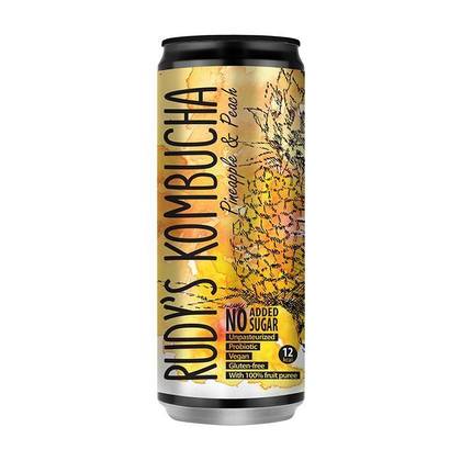 Rudy's Kombucha Pineapple & Peach