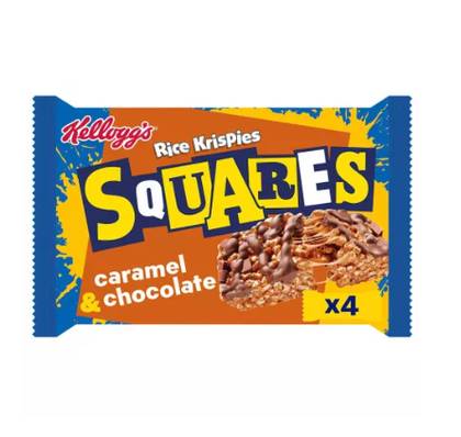Batony ryżowe KELLOGG'S SQUARES (CARAMEL AND CHOCOLATE), 144g