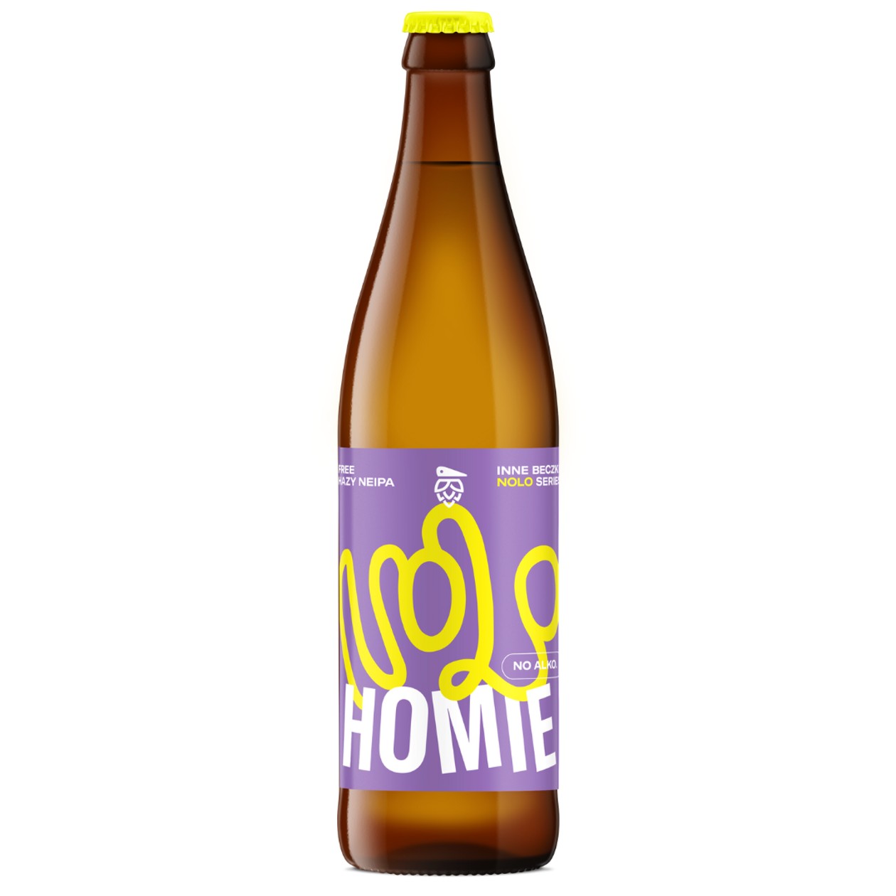 Piwo Bezalkoholowe Homie Hazy NEIPA NoLo Inne Beczki 0.5l (expires soon)