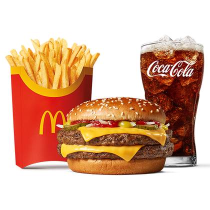 DOUBLE ROYAL CHEESEBURGER MENU