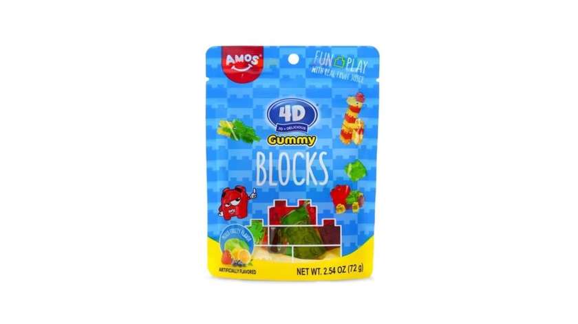 Gummies AMOS 4D BLOCKS, 72g