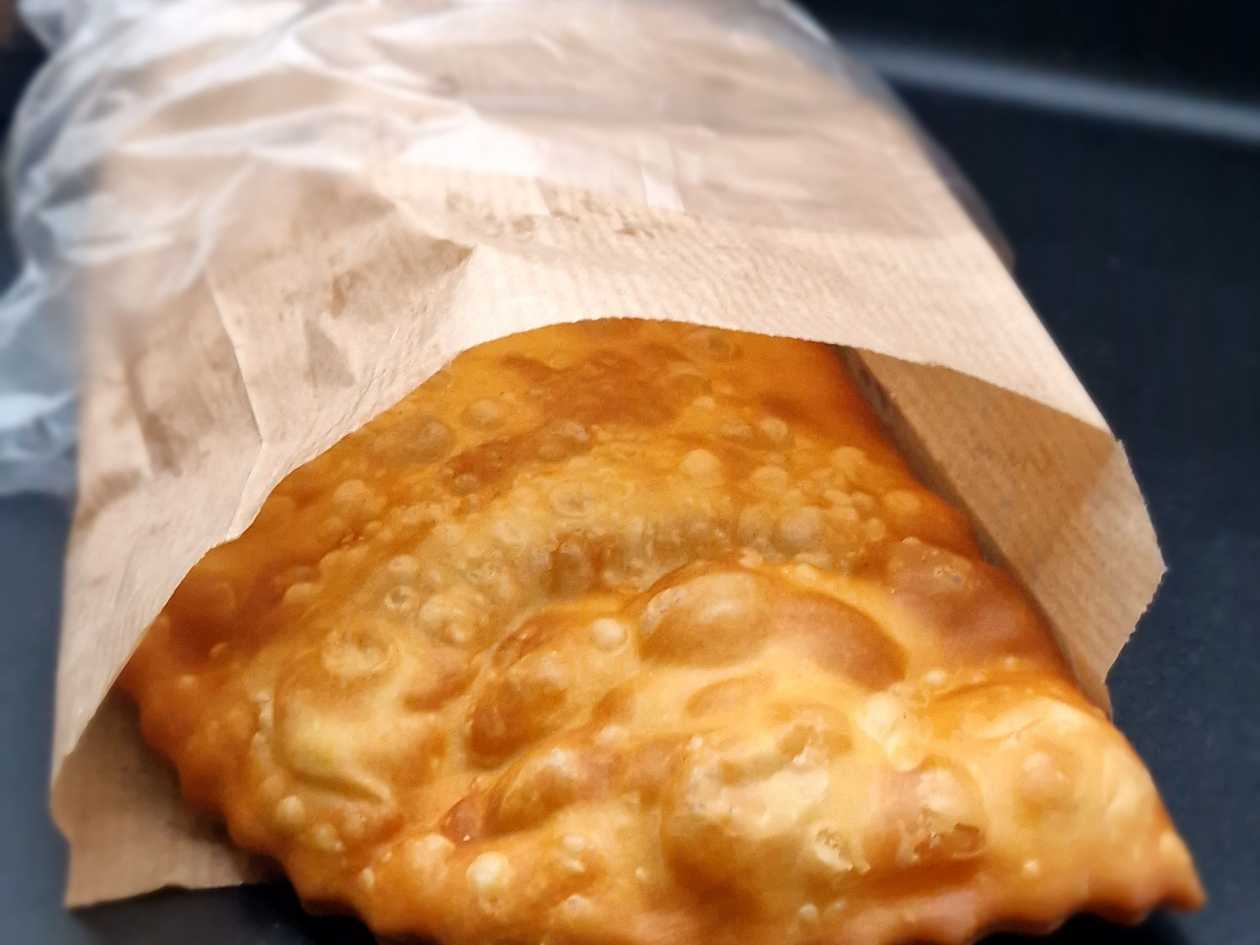 Cheburek with pork