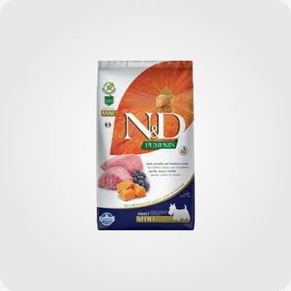 N&D Dog, Pumpkin, Lamb & Blueberry. 2.5 Kg For Adult Dogs Of Small Breed