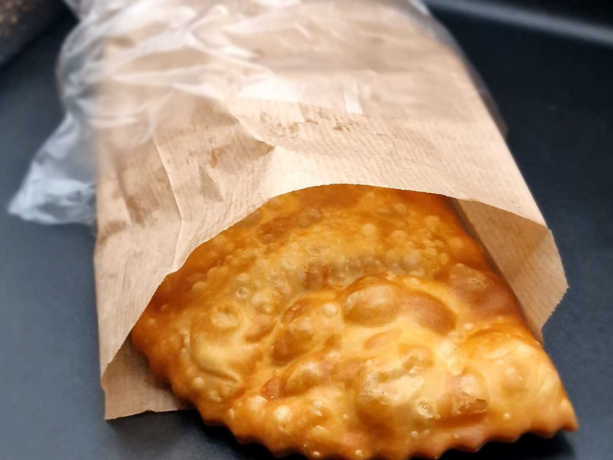 Cheburek with cheese