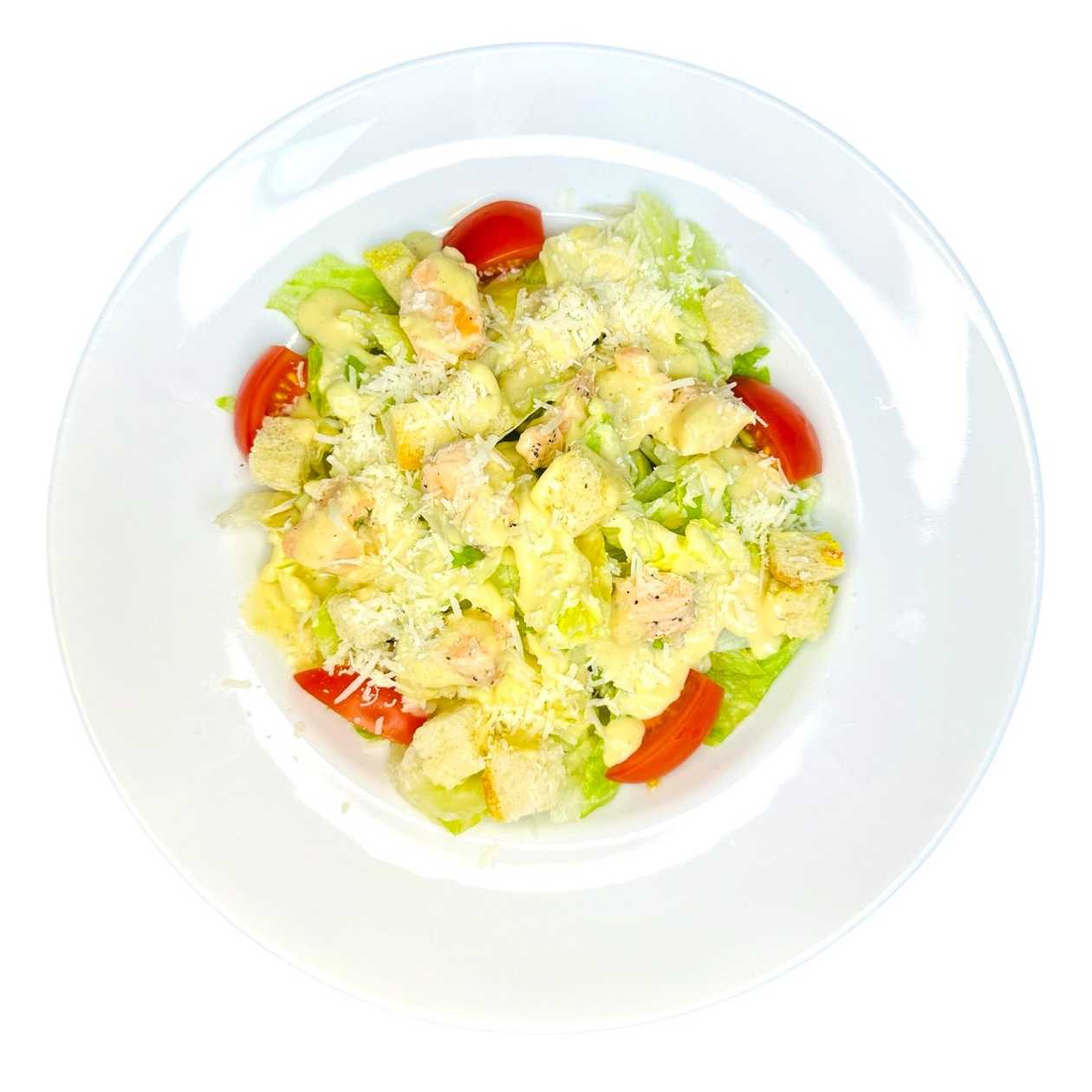 Caesar Salad with Salmon