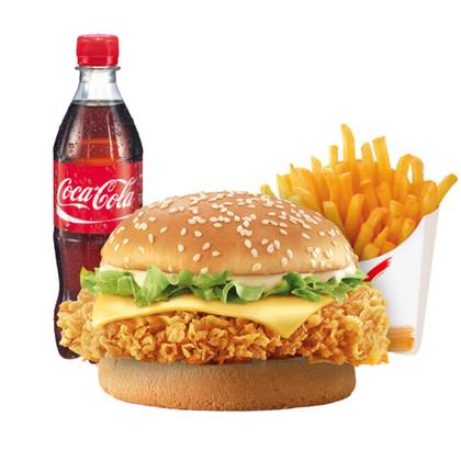 Spicy Cheeseburger Combo Meal