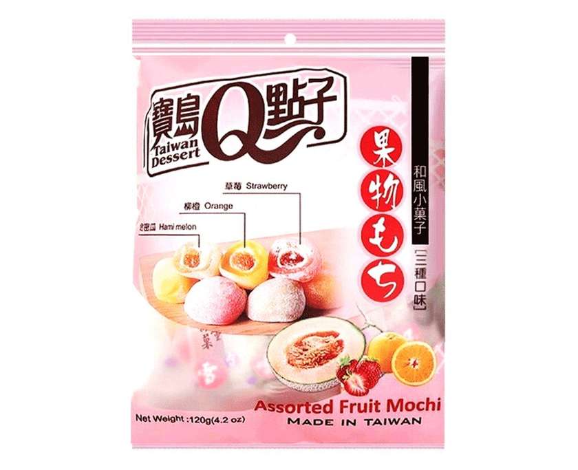 Mochi Q-BRAND MINI (ASSORTED FRUIT), 120g