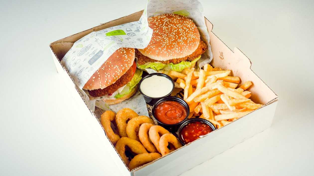 King burgera komplekts