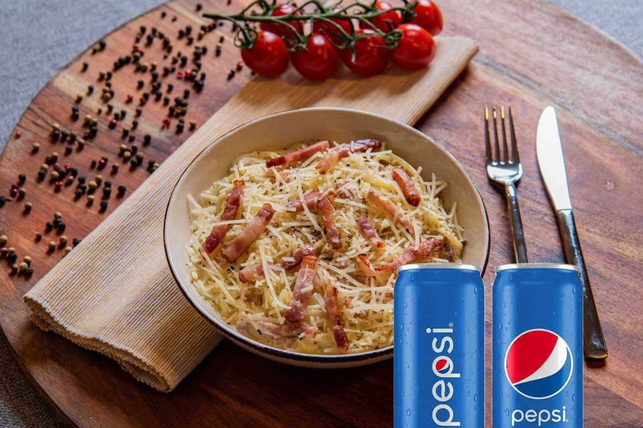 COMBO: 2 × Pasta Carbonara + 2x PEPSI/Limonadă