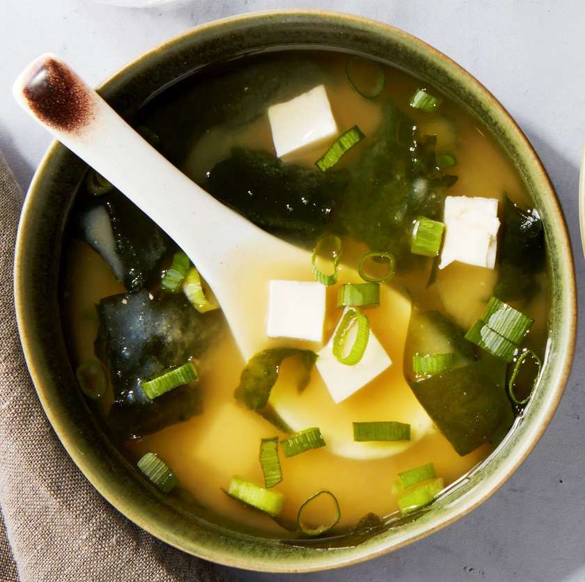 Supa miso ciuperci porc