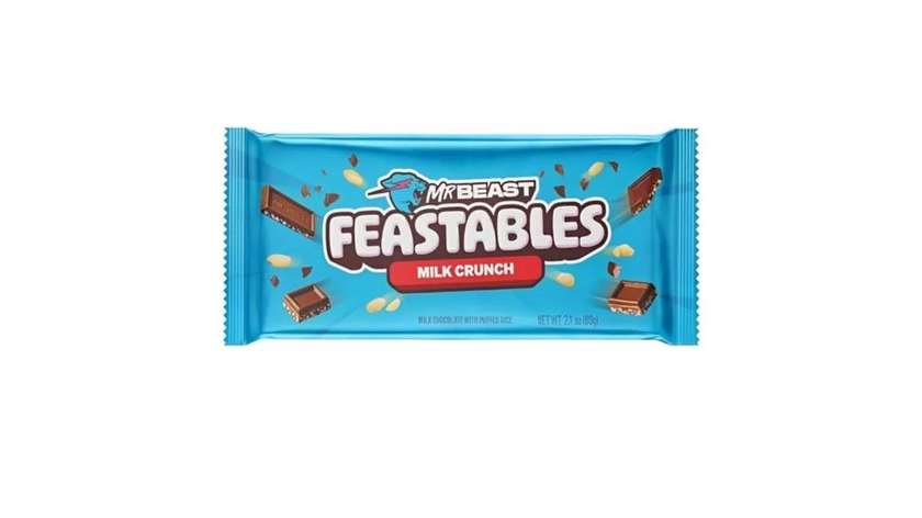 Pieninis šokoladas MRBEAST FEASTABLES (MILK CRUNCH), 60g