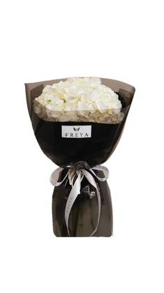 Buchet 3 Hortensii Albe