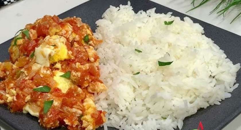 Braised Rice & Canned beef egg stew