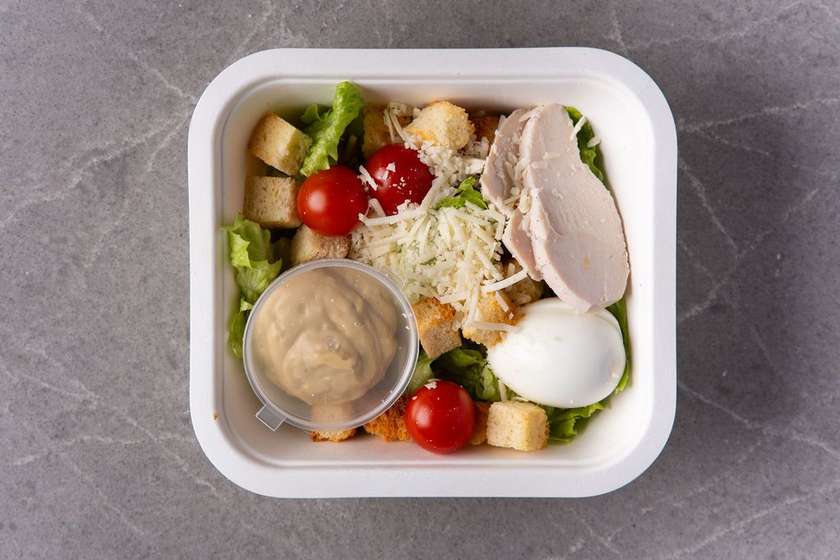 Caesar salad with chicken