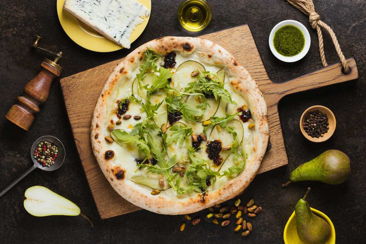 Pere e Gorgonzola Pizza