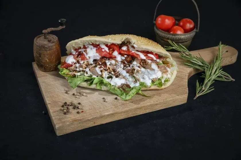 Medium Mixed Beef-Turkey Kebab with Potatoes