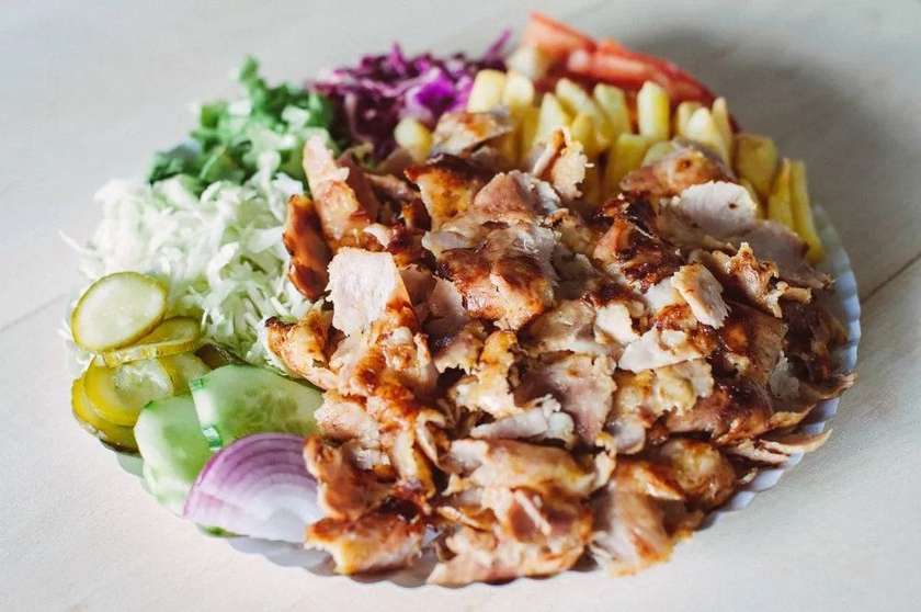 Medium Mixed Beef-Turkey on a Plate