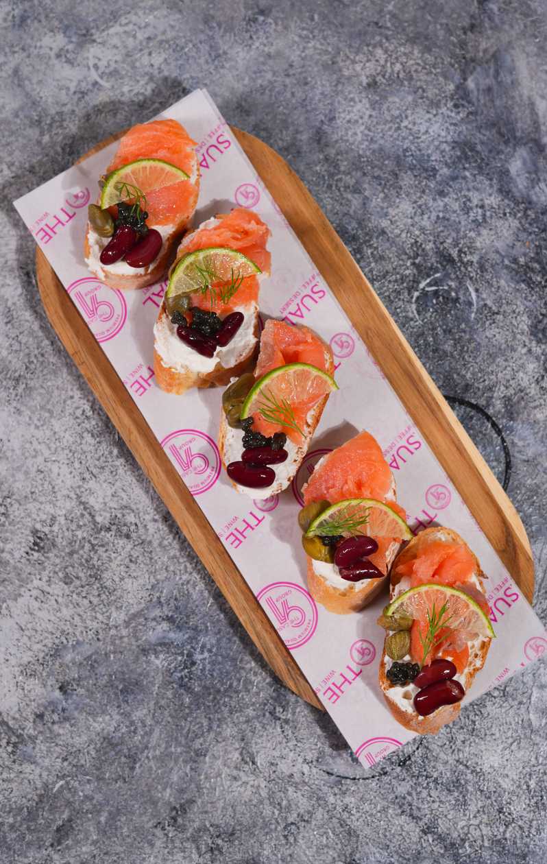Salmon Bruschetta