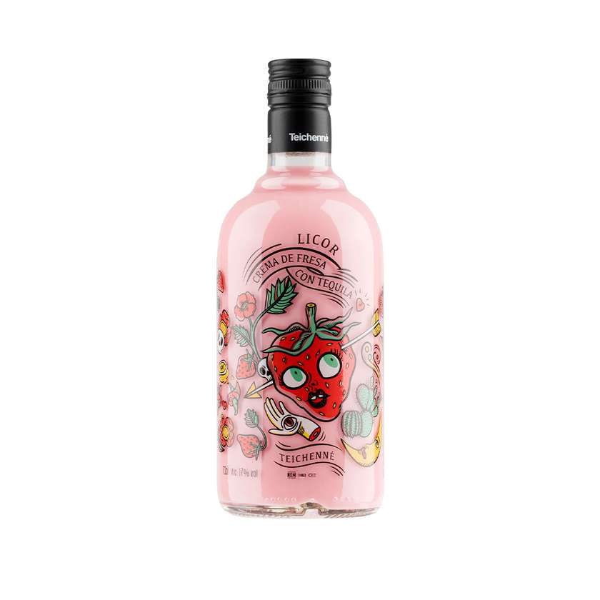 Liqueur TEICHENNE strawberry on tequila base - 0.7L - Spain