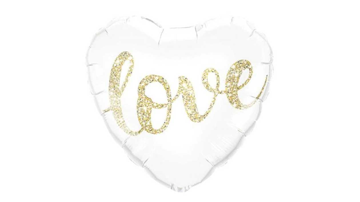 Heart-shaped foil balloon Love