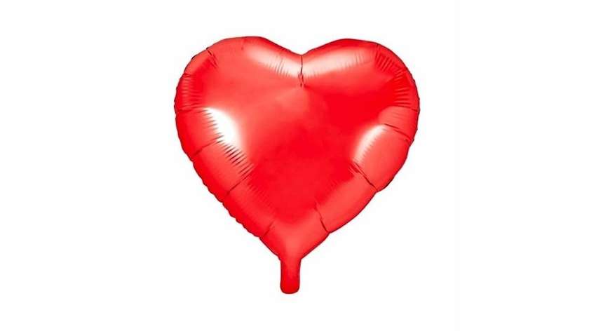 Foil Balloon Heart (45cm), red